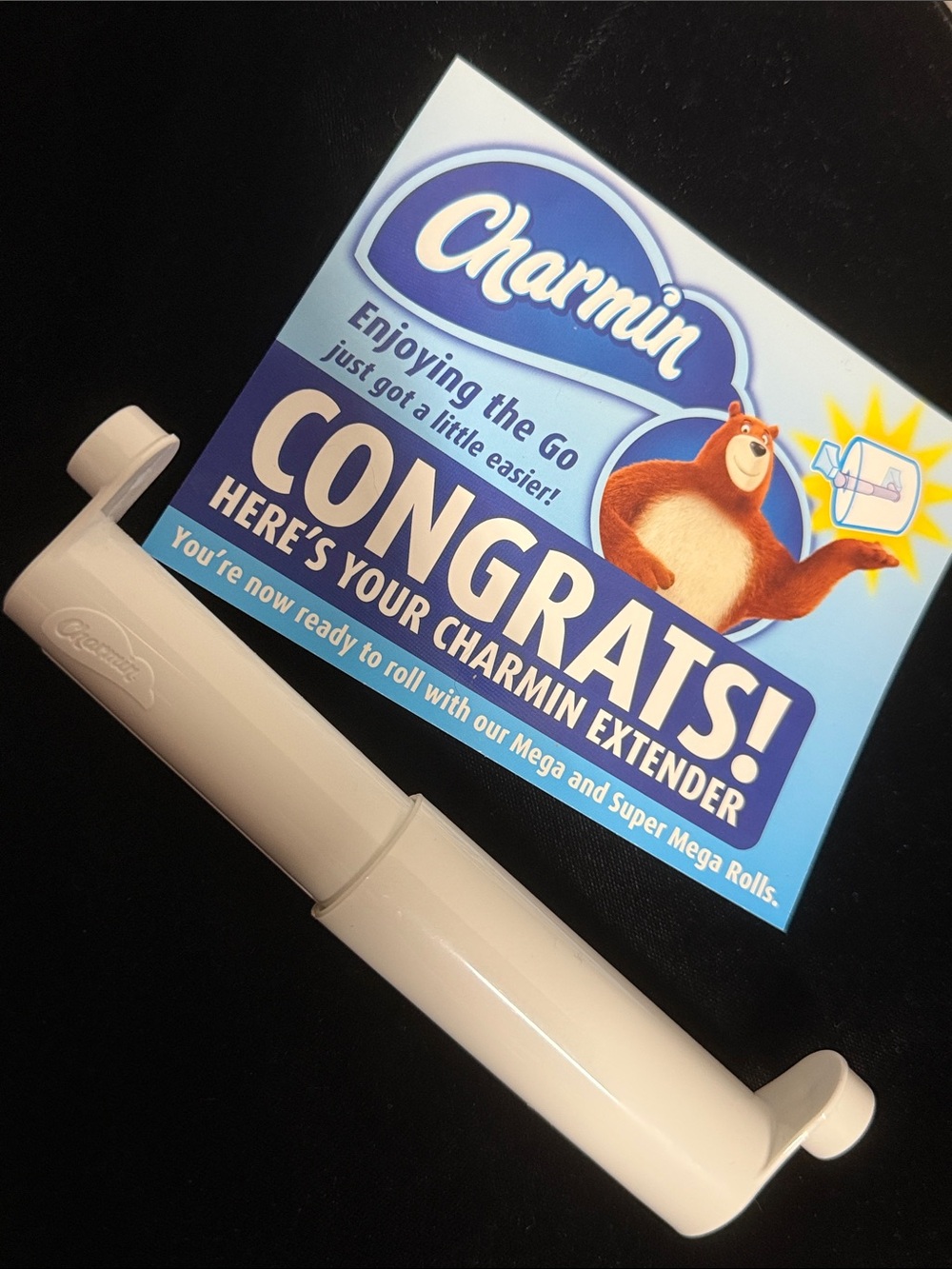 Charmin Extender for Mega and Super Mega Rolls, fits most holders New